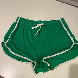 Topshop green ringer shorts